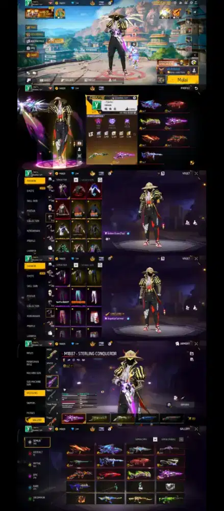 JUAL AKUN FF SPEK GG BIND KOSONG