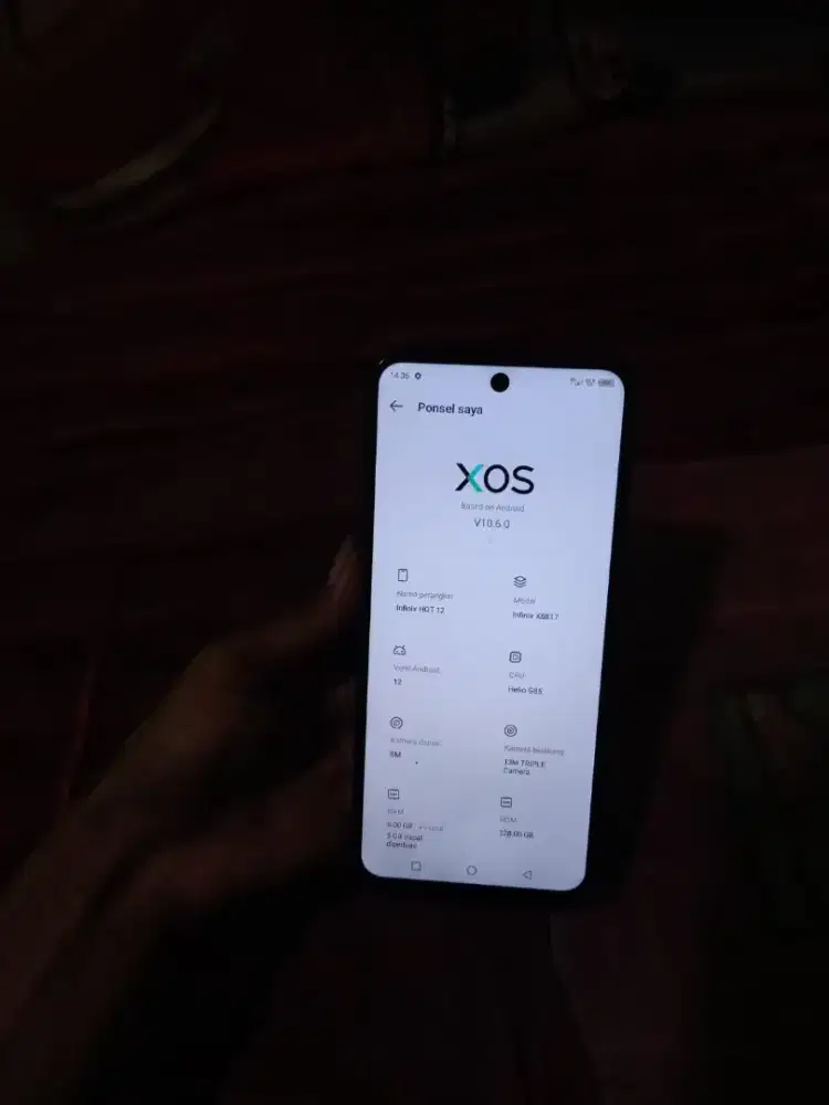 INFINIX HOT 12 RAM 6+5/128