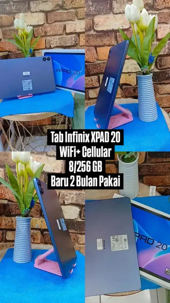 Tab Infinix XPAD 20 WiFi Cellular 8/256 GB Masih Garansi