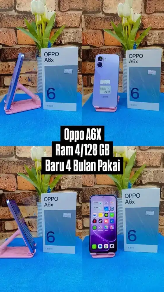Oppo A6x 4/128 GB Baru 2 Bulan Pakai