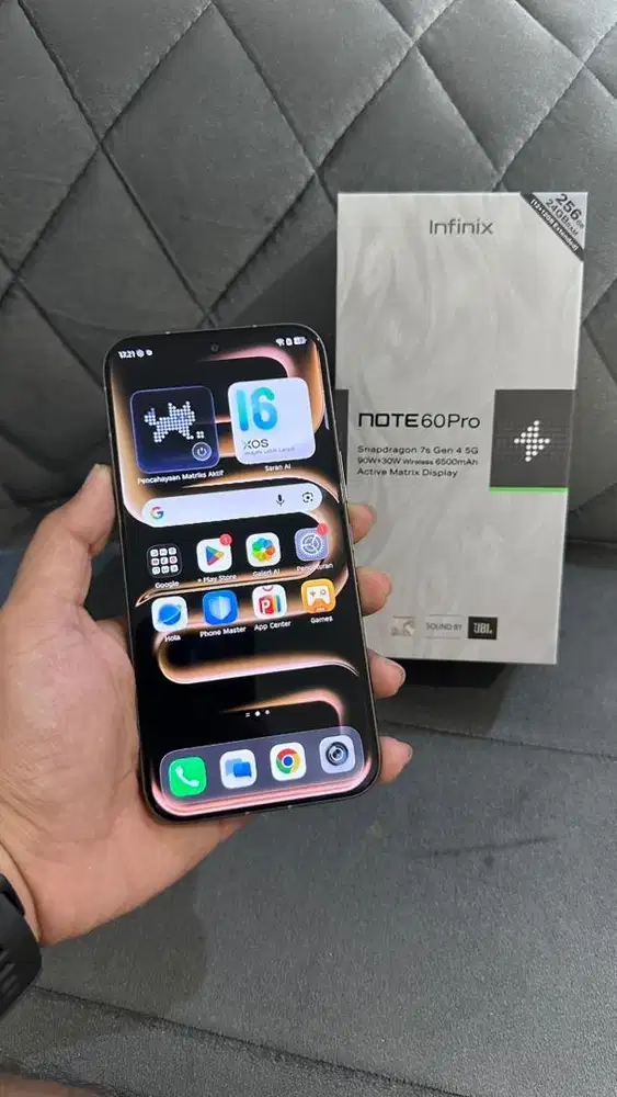 INFINIX NOTE 60 PRO 5G RAM 12/256 GB FULLSET GARANSI 11 BULAN LAGI
