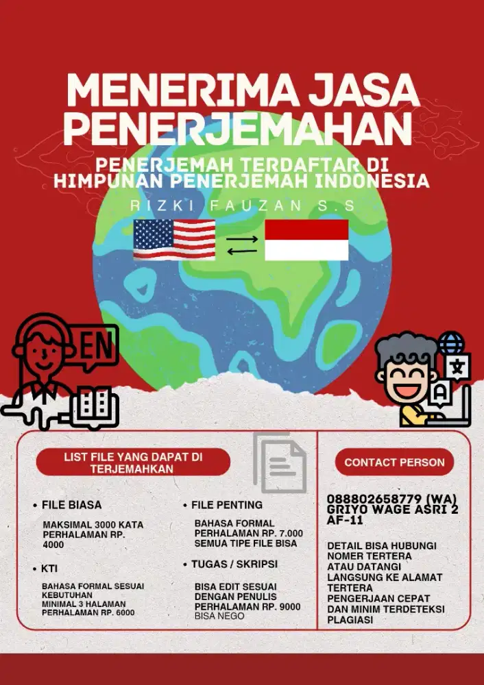 Jasa Penerjemah Profesional Inggris