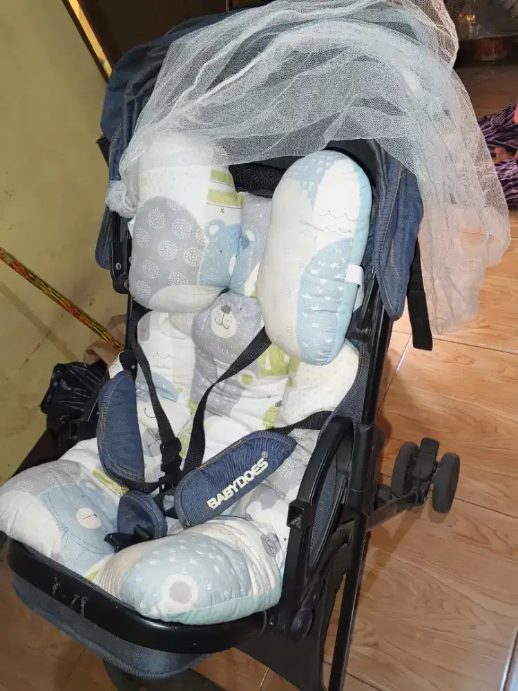 Stroller Babydoes,bouncer pliko, dan Bouncer Mastela(Take all/satuan)