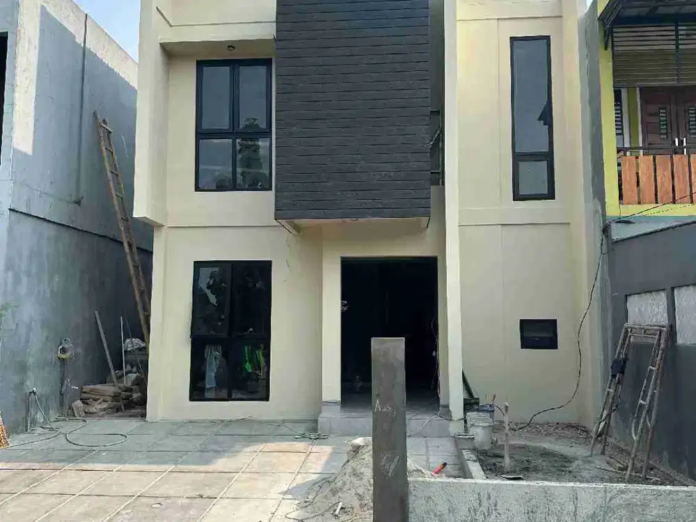 Rumah 2 Lantai baru di Puri Bintara dekat pondok kopi