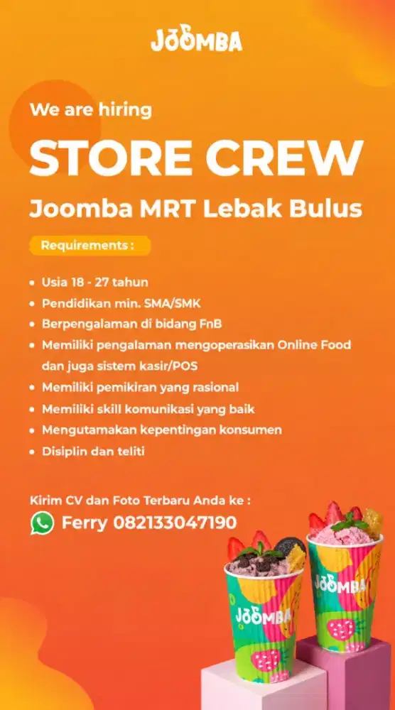 Karyawan Joomba Smoothies