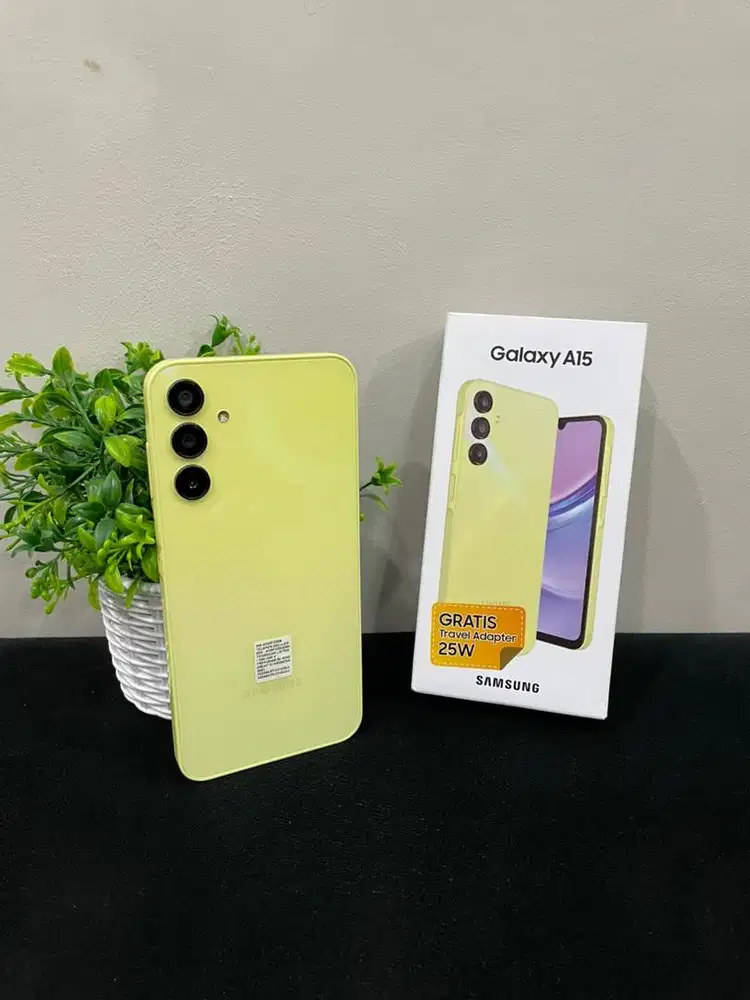 Samsung A15 4G 8/256 Yellow SEIN mulus Fullset Ori Garansi On