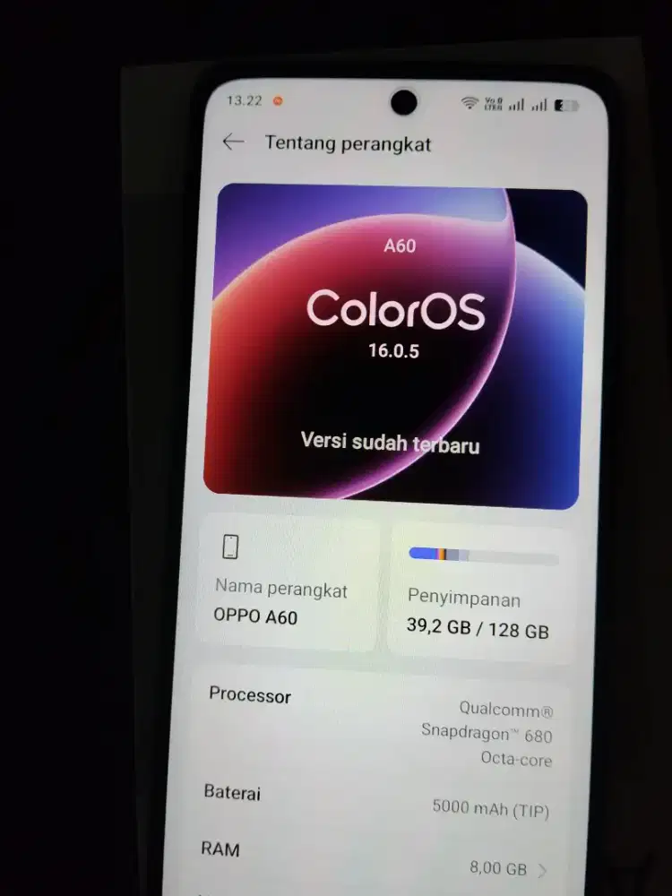 OPPO A60 8/128 Gb Fullset Original Mulus 99.99%
