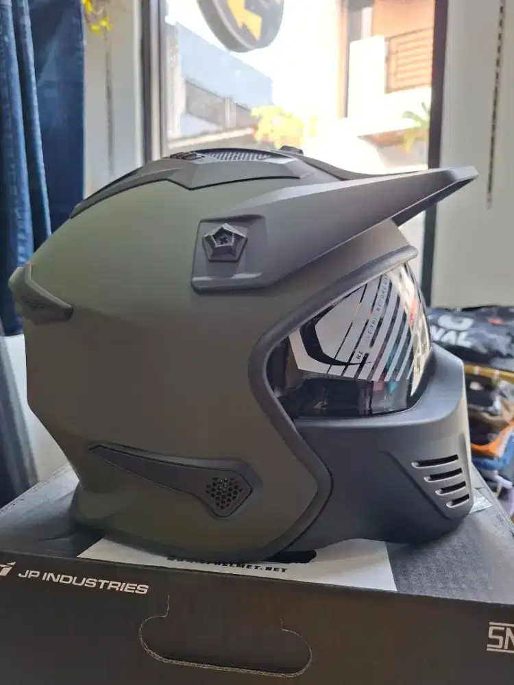 Helm JPX MX 726R Hijau Doff Army Matte XL