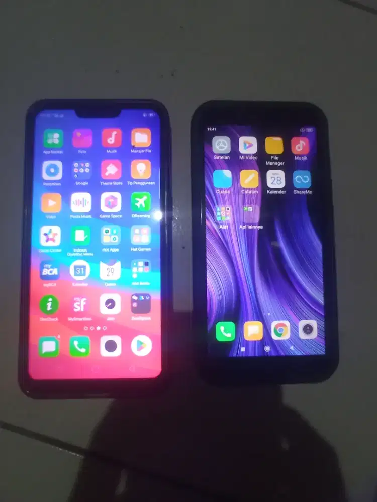 Redmi 6a dan Oppo a3s minusan