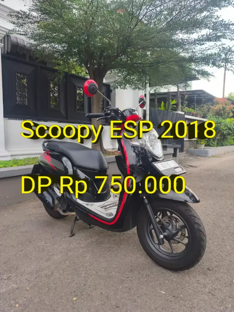 Scoopy 2018. Pajak ON. Standar. Mulus. Original. Ban OK.Cash/Kredit/TT