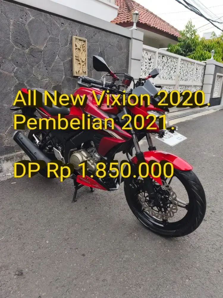 Vixion 2020. Beli 2021. Pajak ON. KM Low. Mulus. Ban OK.Cash/Kredit/TT