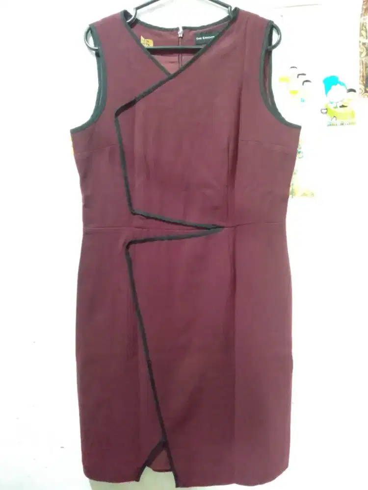 Dress/Gaun Maroon/Burgundy (PL)
