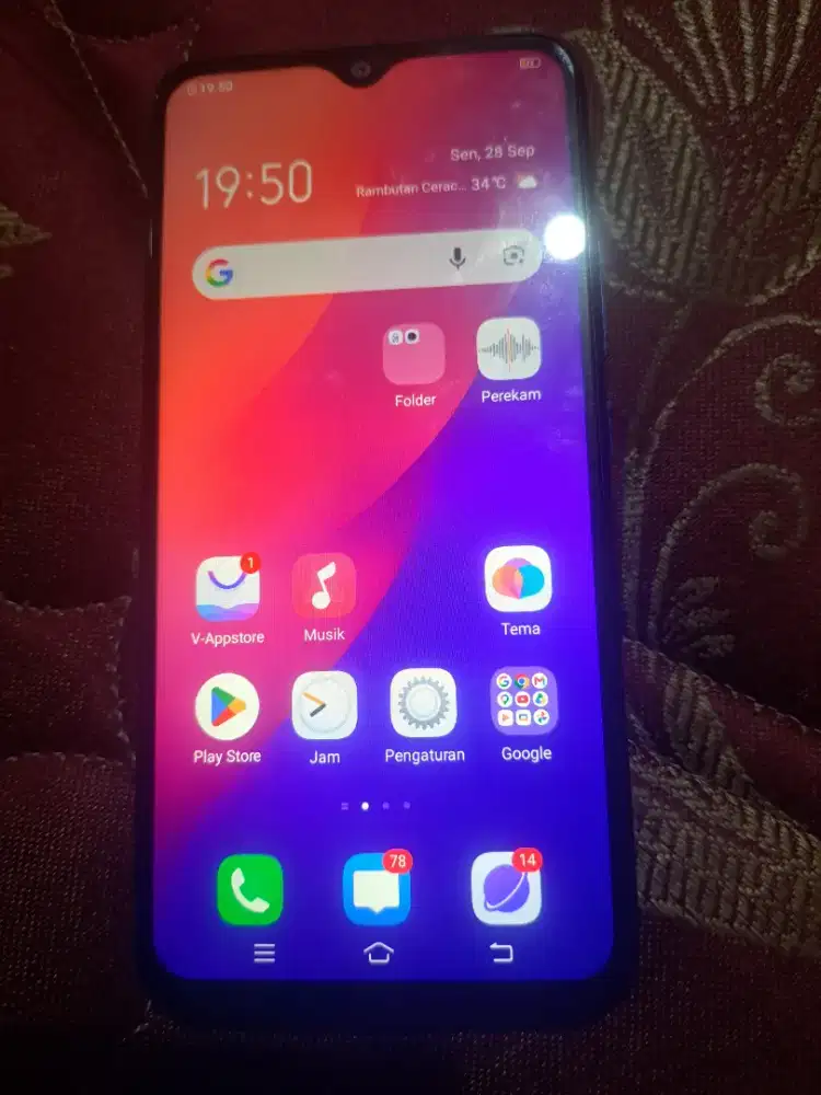 Vivo Y12. Ram 3/33. Nominus. Orian. Hp only. Harga net.