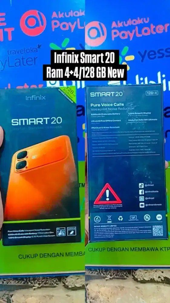 Infinix Smart 20 Ram 4+4/128 GB New