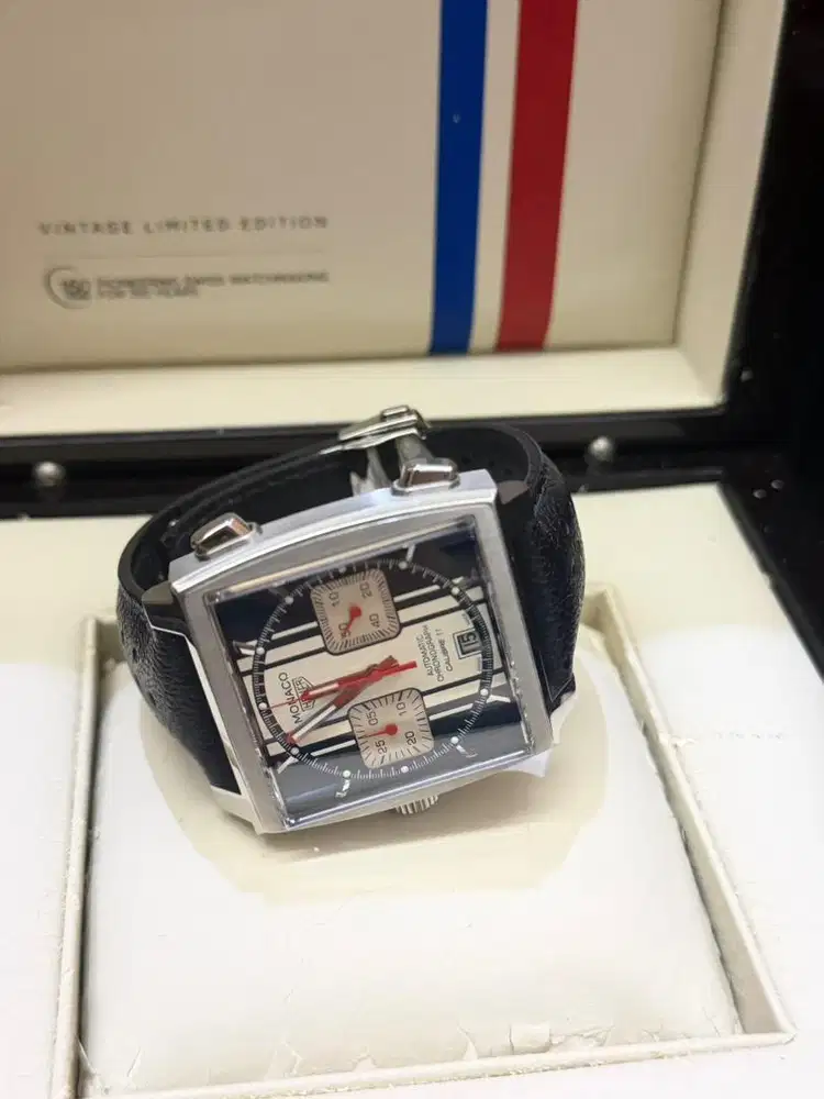 Jam Tangan Tag Heuer Monaco Fullset Original