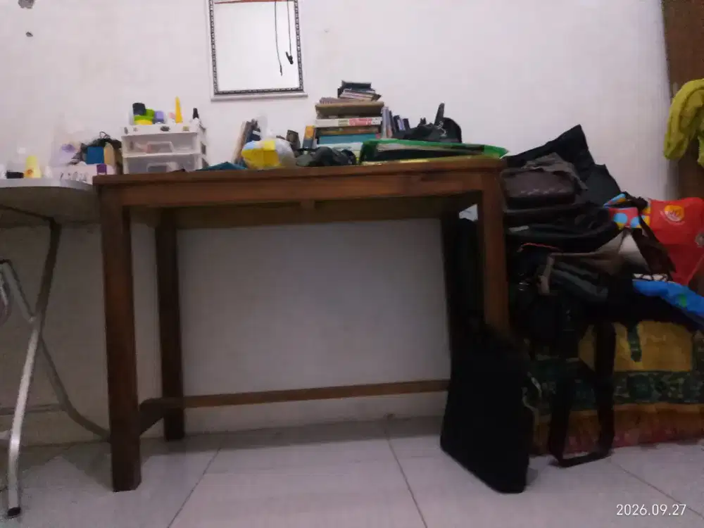 Meja dagang jati Belanda seken nego