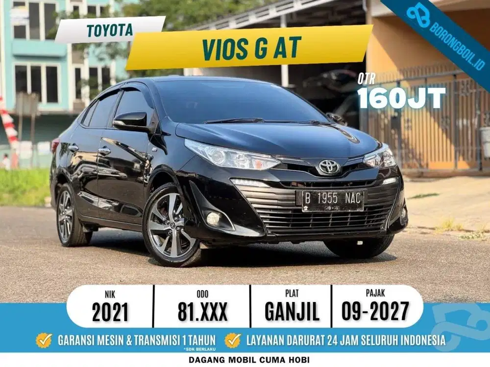 TERMURAH!!VIOS G AT 2021 SIAP PAKAI