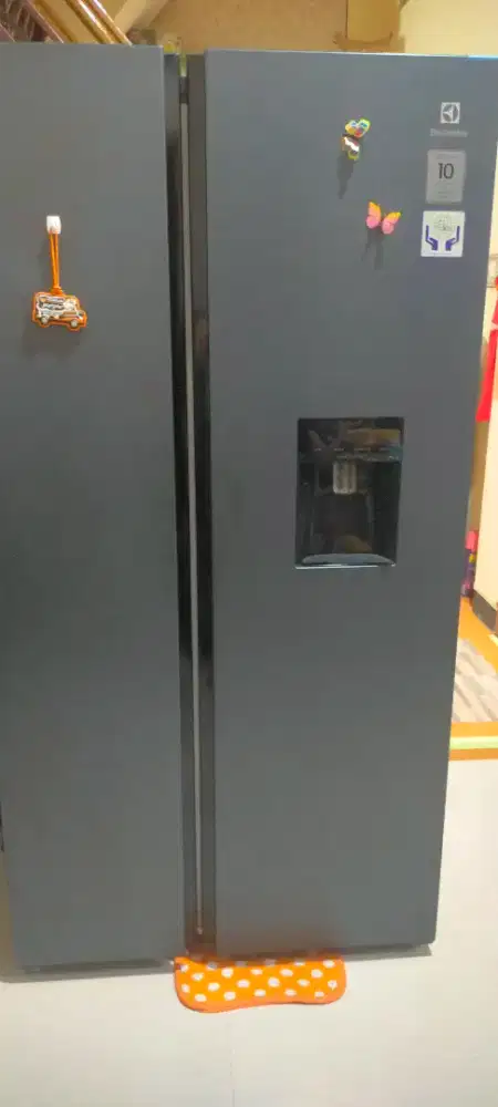 Jual kulkas 2 pintu side by side  electrolux