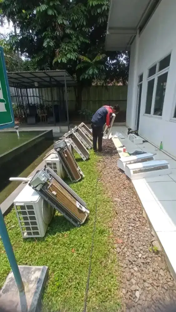 Service AC bongkar pasang AC kulkas pompa air