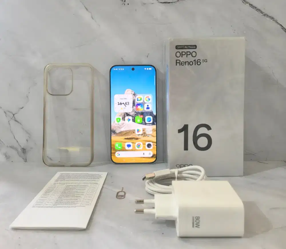 Oppo Reno 16 5G 12/256GB | Baru 2 Bulan | Garansi Resmi | Original