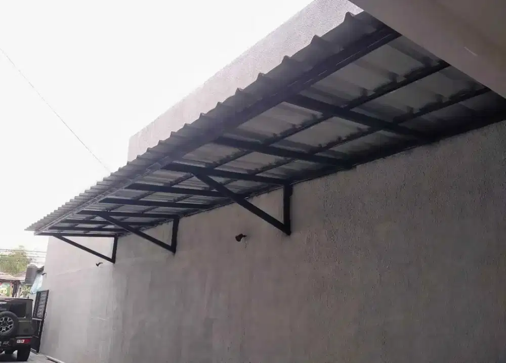 Kanopi baja ringan dan garasi