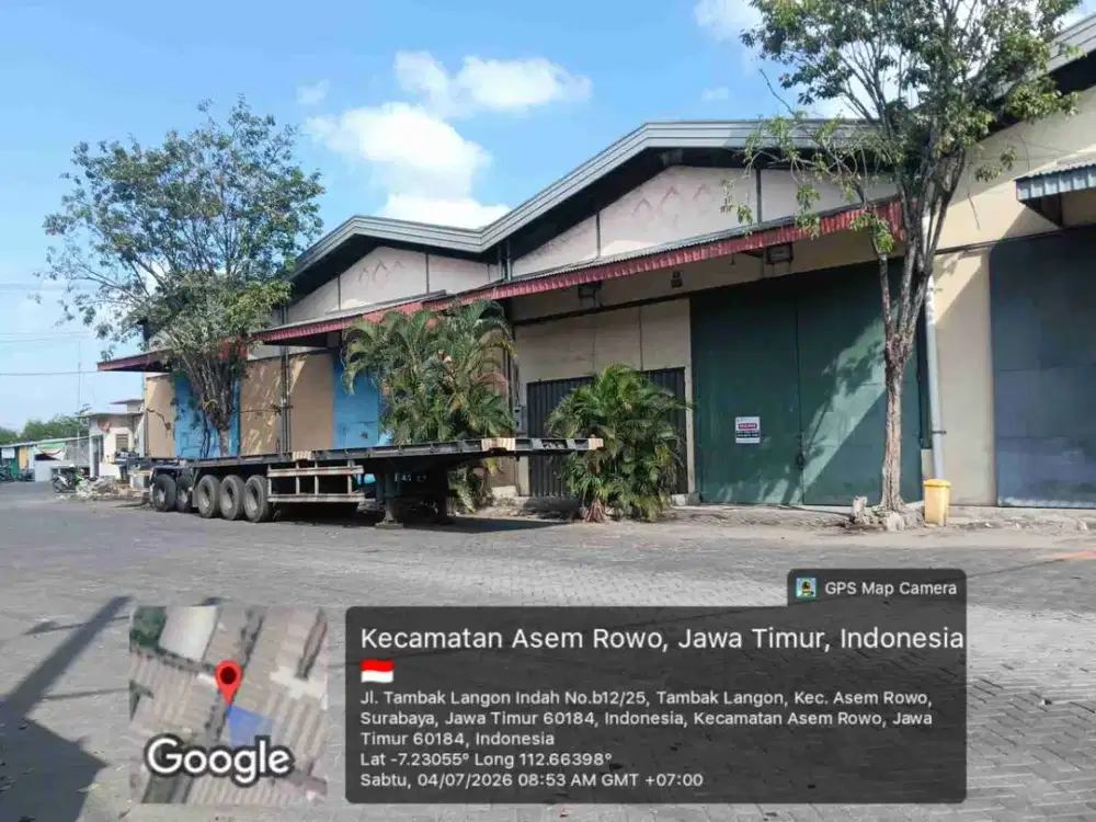 Dijual Via Lelang Gudang lokasi Komplek Pergudangan Mutiara Tambak Langon Indah Kel. Tambak Sarioso Kec.Asemrowo Surabaya