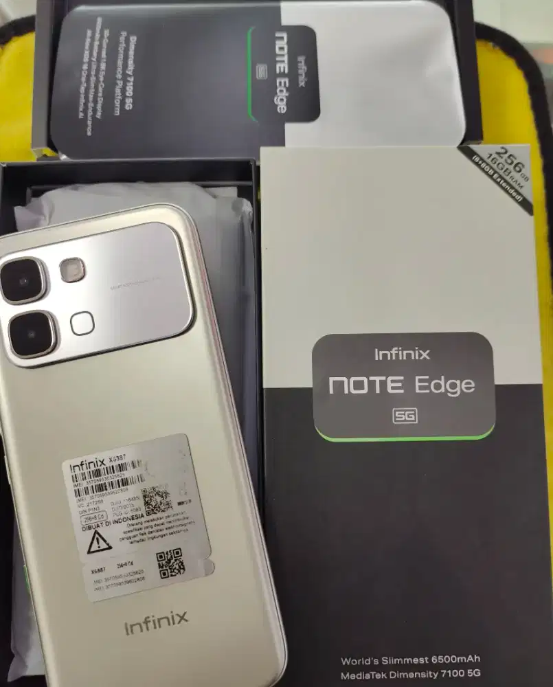 Infinix Note Edge 5g Nfc ram 8/256 lecet pemakaian dan masih garansi