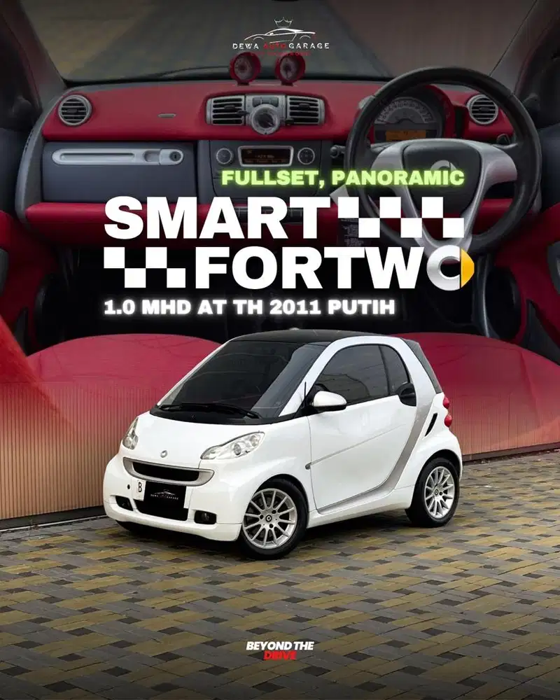 Smart Fortwo Panoramic Matic 2011 Putih Istimewa