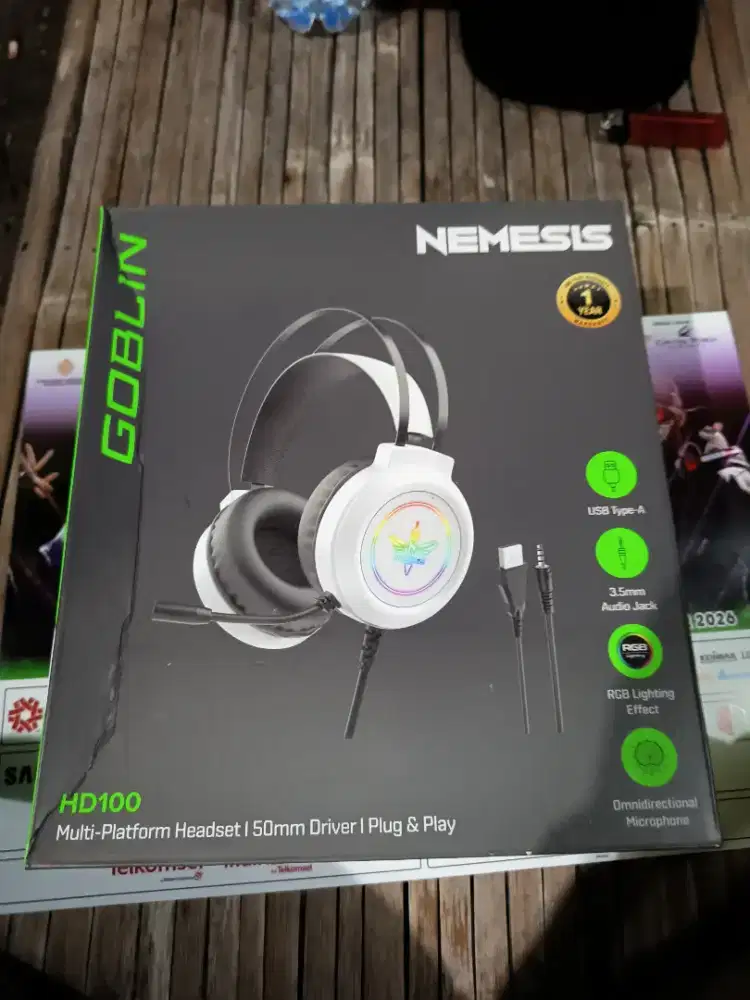 HEADSET GAMING NEMESIS GOBLIN RGB HD100 NEW