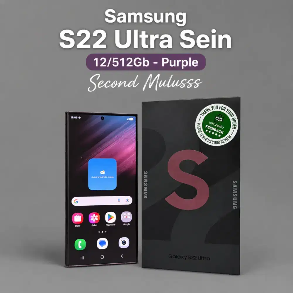 Samsung S22 Ultra - Sein 12/512 - Ungu Mulusss