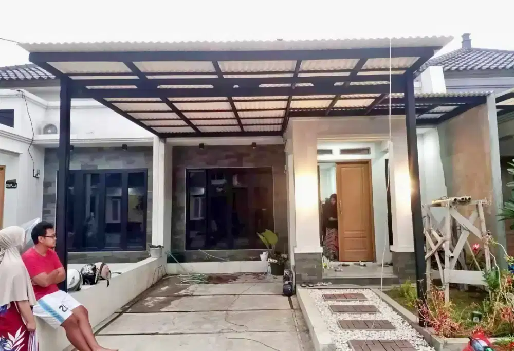 Kanopi baja ringan dan garasi