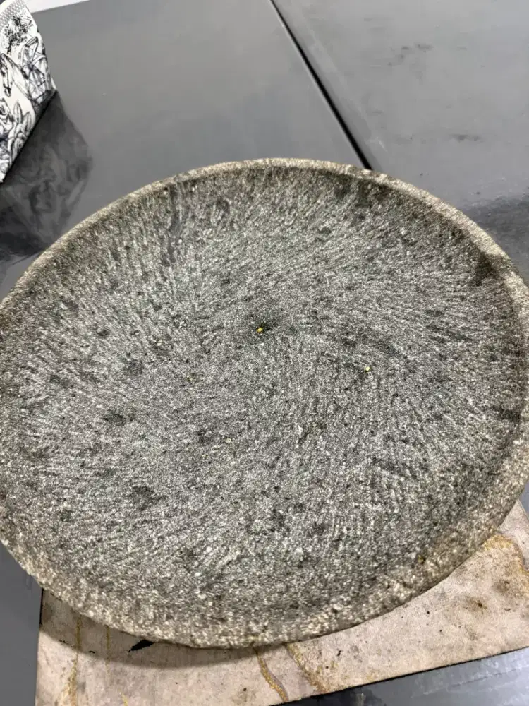 Ulekan Besar dan Cobek Besar Batu Asli 35cm