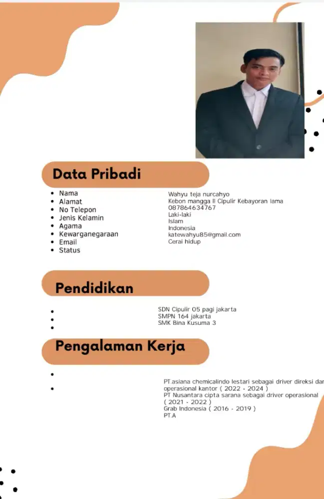 Mencari pekerjaan driver pribadi dan kantor