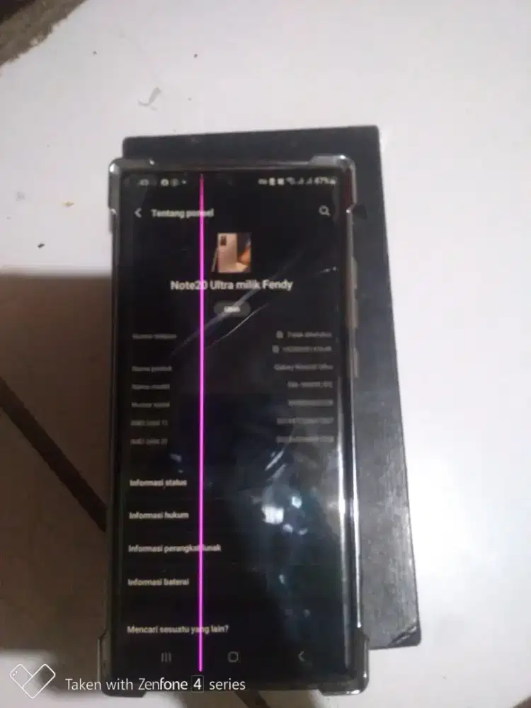 Samsung Note 20 ultra resmi sein , 8/256gb minus baca deskrepsi