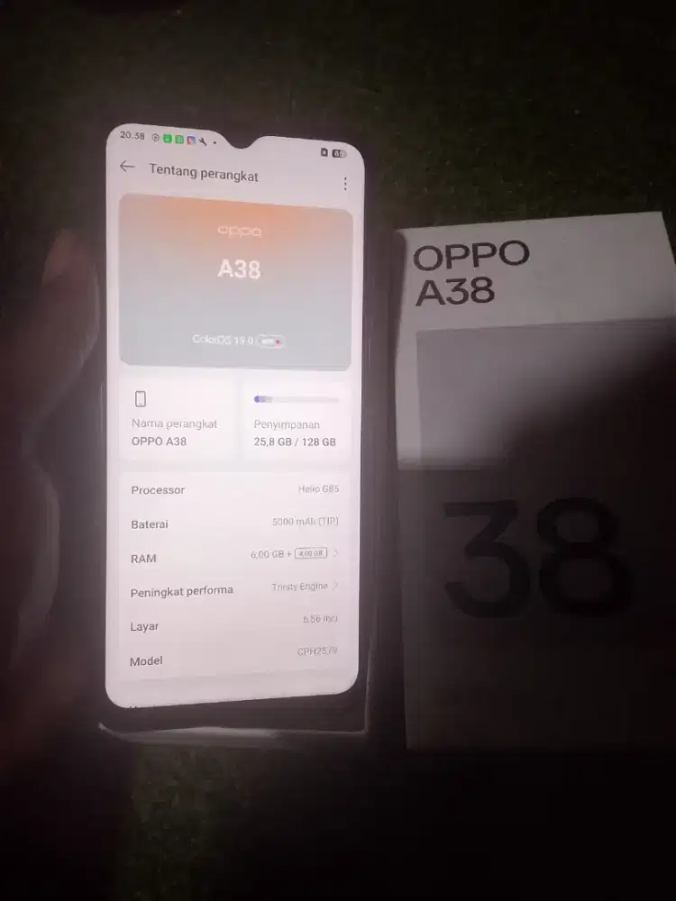 Oppo a38 hp sama dus 6/128