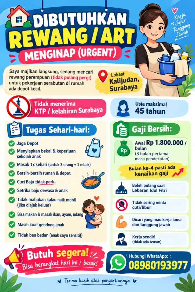 dibutuhkan art serabutan