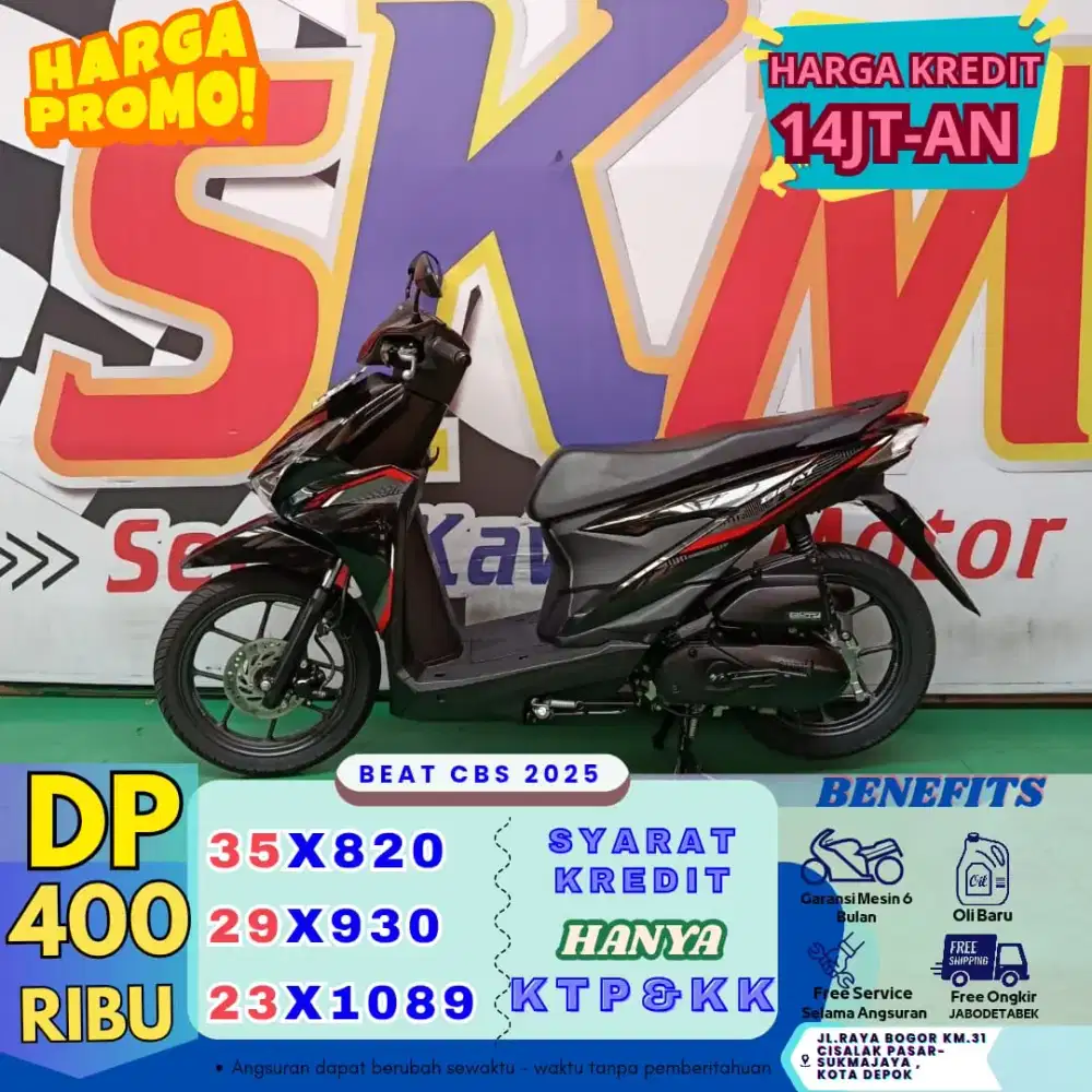 Proses 1hari dp 400rb kredit beat cbs 2025
