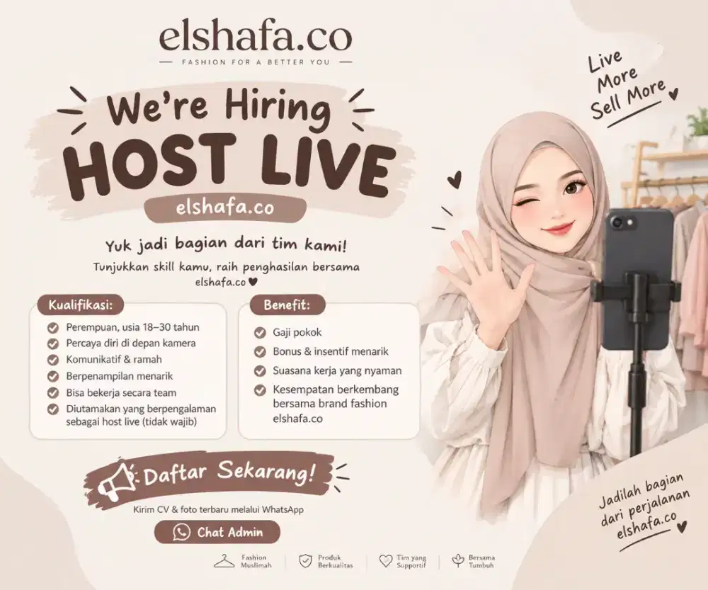 Lowongan Kerja Host Live