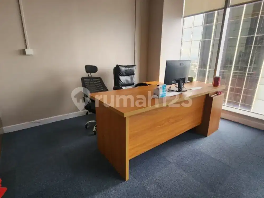 Disewakan cepat office gold coast view laut siap pakai semi furnish nego