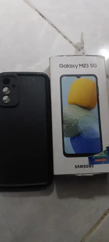 SAMSUNG M23 5G. 6+6/128. LENGKAP. SEIN ADA MINUS LAYAR RETAK SERAMBUT.