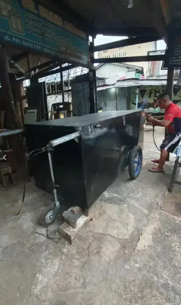 JUAL GEROBAK UTK MACAM2 USAHA TENDA. KAKI 5 SEAFOOD / PECEL LELE DLSB