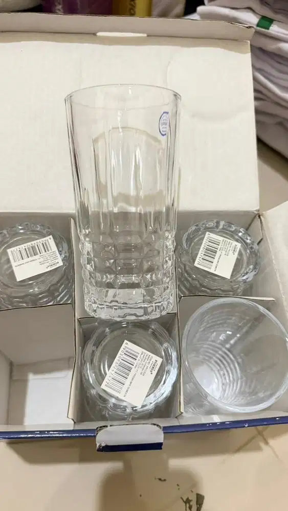 gelas 5 pcs,baru