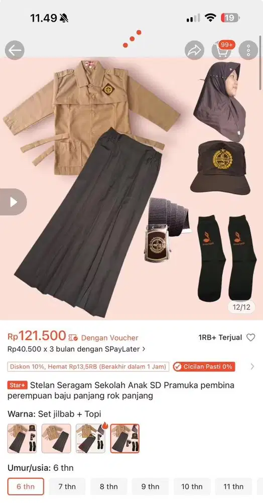 Baju Pramuka Anak Perempuan