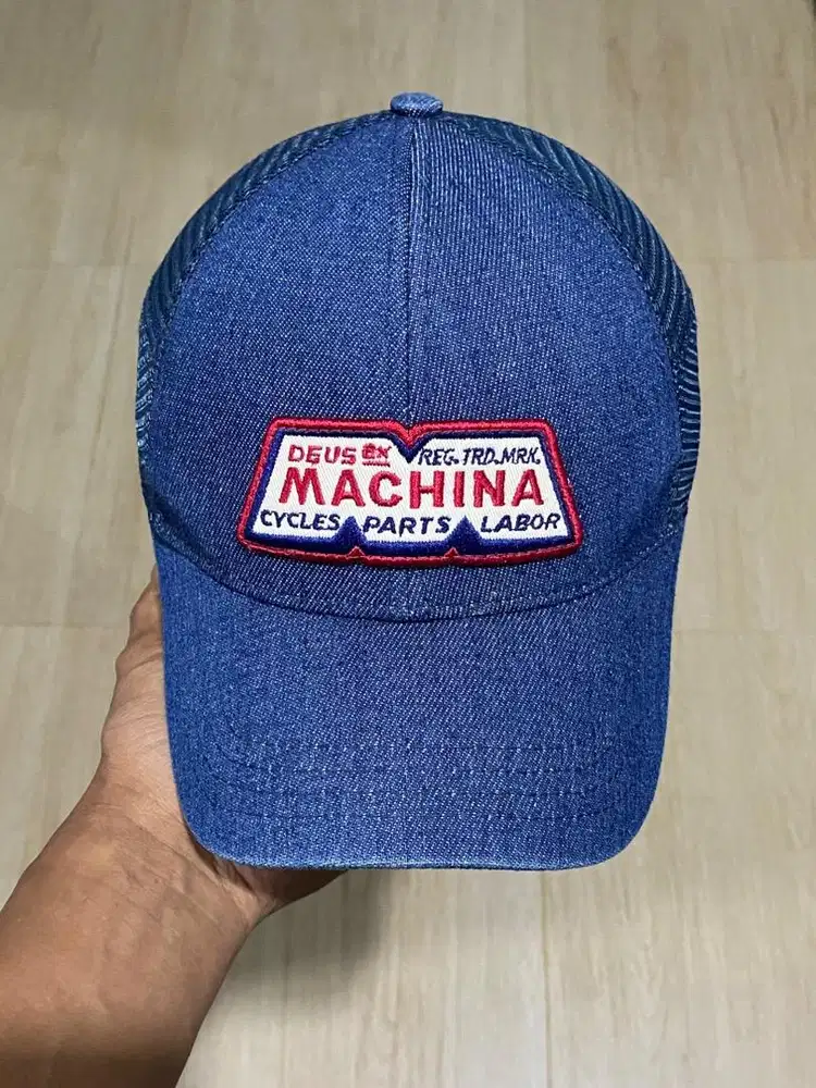 Topi Denim Levis Jeans Jaring Trucker Hat Caps Deus Ex Machina