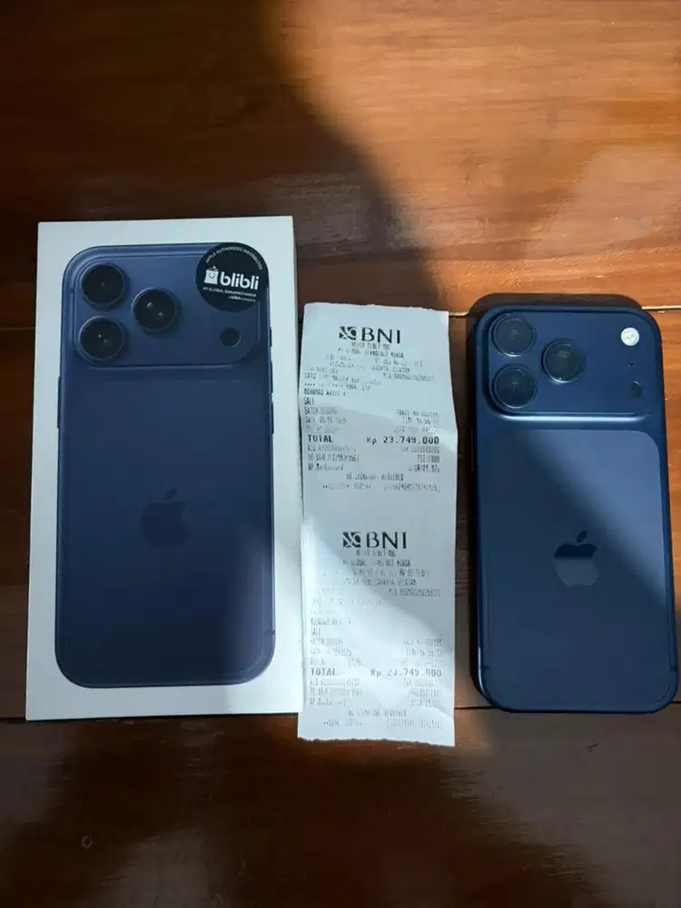 Iphone 17 pro blue 256 GB resmi