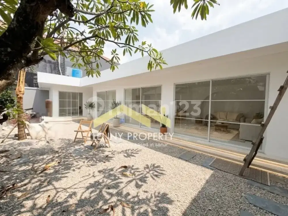 For Lease:2- Bedrooms Minimalist Modern Brand New House On Beachside Sanur