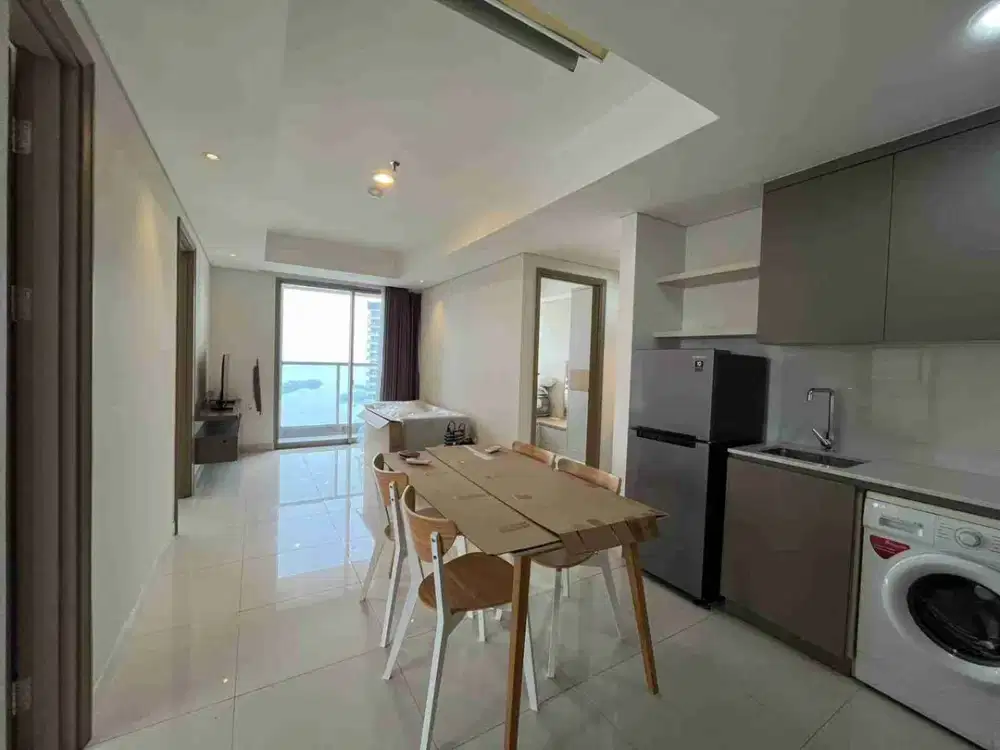 Disewakan Apartemen Gold coast 3br uk 81m Full Furnished