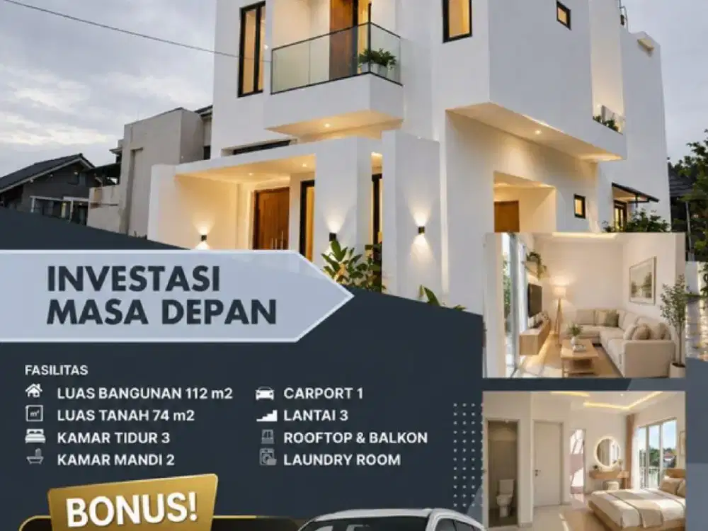 Dijual Rumah Mewah, Murah, Strategis Bonus Mobil Dekat Kota Wisata Cibubur