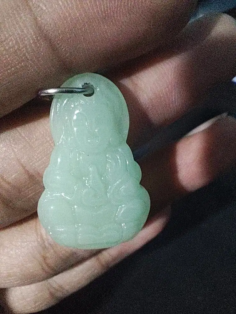Pendant liontin green aventurine