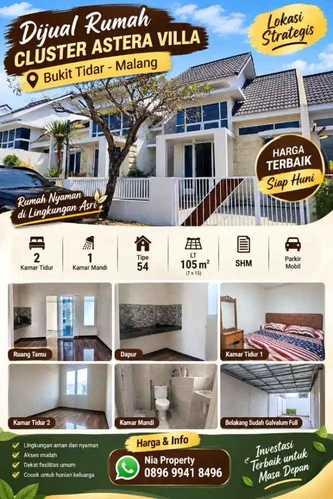 JUAL CEPAT PERUM VILLA BUKIT TIDAR MALANG